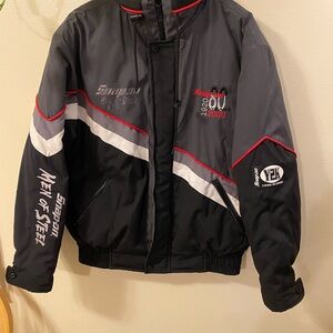 Vintage Snap-on 'Men of Steel' Black & Gray Racing Jacket